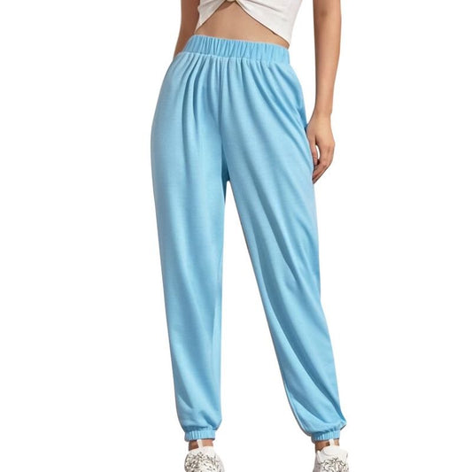 Loose Running Sports Pants Women Dry Fit Sport Pants Elastic