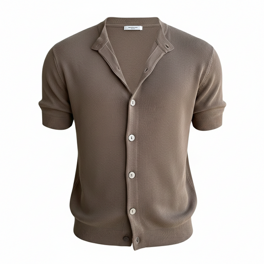 Men’s Patchwork Jacquard Knit Tee