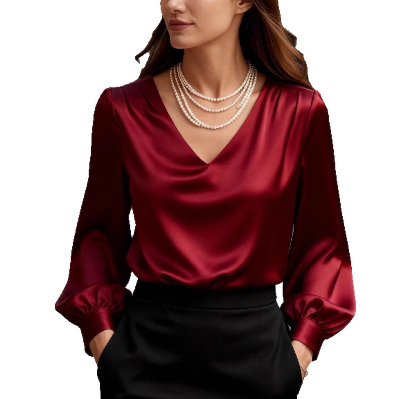 FORMO Satin Blouse