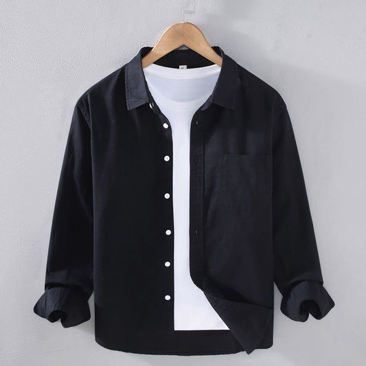 Men's Simple Casual Fashion Long Sleeve Shirt
