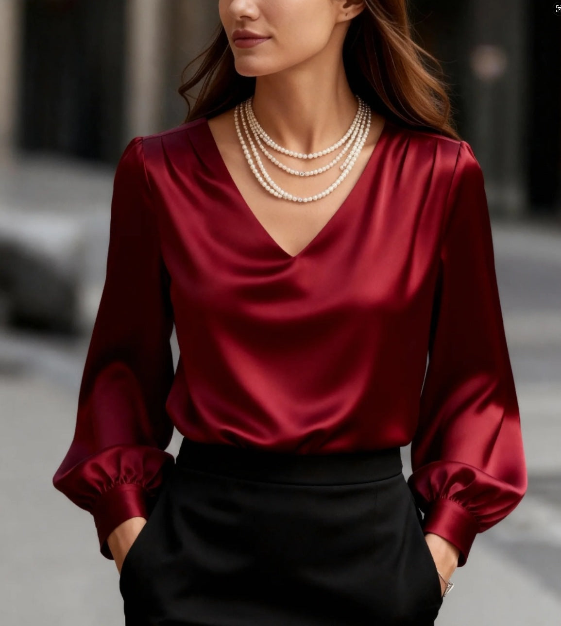 FORMO Satin Blouse