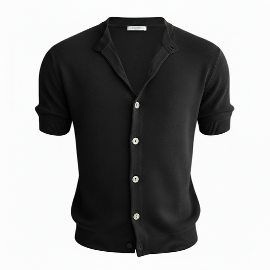 Men’s Patchwork Jacquard Knit Tee