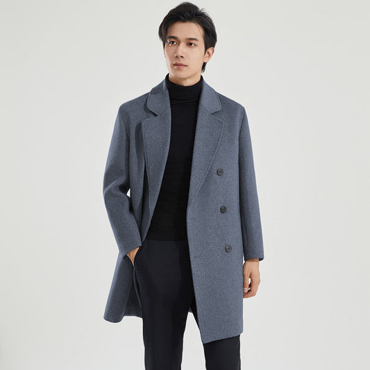 New Stylish Double-faced Wool And Cashmere